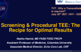 Screening & Procedural TEE: The Recipe for Optimal Results