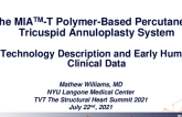 The MIA-T Polymer-Based Percutaneous Tricuspid Annuloplasty System: Technology Description and Early Human Clinical Data