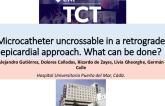 TCT 670: Microcatheter Uncrossable in a Retrograde Epicardial Approach. What Can Be Done?