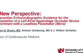 TCT 564: A New Perspective: Intracardiac Echocardiographic Guidance for the Implantation of a Left Atrial Appendage Occluder Device (Watchman) with a Leadless Pacemaker (Micra)