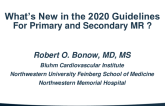 What’s New in the 2020 Valvular Heart Disease Guidelines for Primary and Secondary MR?