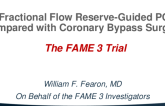 FAME 3: A Randomized Trial of FFR-Guided Stenting Compared With CABG