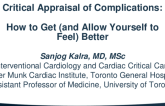 “Critical Appraisal of Complications: How to Get (and Allow Yourself to Feel) Better”