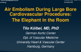 Featured Lecture: Air Embolism During Large Bore Cardiovascular Procedures- The Big Elephant in the Room