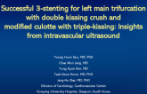 TCT 717: Successful 3-stenting for left main trifurcation with double kissing crush and modified culotte with triple-kissing: Insights from intravascular ultrasound