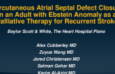 TCT 602: Percutaneous Atrial Septal Defect Closure in an Adult With Ebstein Anomaly as a Palliative Therapy for Recurrent Stroke