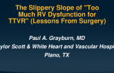 The Slippery Slope of "Too Much RV Dysfunction for TTVR" (Lessons From Surgery)