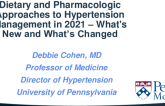 Dietary and Pharmacologic Approaches to Hypertension Management in 2021 – What’s New and What’s Changed