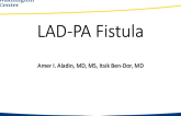 TCT 654: LAD-PA Fistula