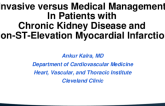 Invasive Versus Medical Management in Patients With Chronic Kidney Disease and Non-ST-Elevation Myocardial Infarction