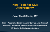 New Tech for CLI: Atherectomy
