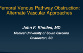 Femoral Venous Pathway Obstruction: Alternate Vascular Approaches