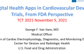 Digital Health Apps in Cardiovascular Device Trials, From FDA Perspective