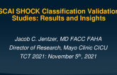 SCAI SHOCK Classification Validation Studies: Results and Insights