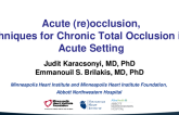TCT 546: Acute (re)occlusion, Techniques for Chronic Total Occlusion in an Acute Setting