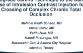 TCT 664: Retrograde Carlino Technique to the Bailout: Use of Intralesion Contrast Injection for Crossing of Complex Chronic Total Occlusion