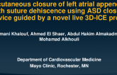 TCT 691: Percutaneous Closure of Left Atrial Appendage With Suture Dehiscence Using ASD Closure Device Guided by a Novel Live 3D-ICE Probe