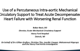 TCT 539: Use of Percutaneous Intra-aortic Mechanical Circulatory Support to Treat Acute Decompensated Heart Failure With Worsening Renal Function