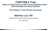 FANTOM II Trial: Safety & Performance Study of the Fantom Sirolimus-Eluting Bioresorbable Coronary Scaffold – First Report: Final 5 Year Clinical Outcomes