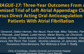 PRAGUE-17: Three-Year Outcomes From a Randomized Trial of Left Atrial Appendage Closure Versus Direct Acting Oral Anticoagulation in Patients With Atrial Fibrillation