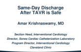 Early Discharge After TAVR