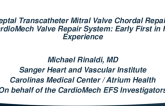 Transseptal Transcatheter Mitral Valve Chordal Repair Using the CardioMech Valve Repair System: Early First in Human Experience