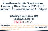 TCT 642: Nonatherosclerotic Spontaneous Coronary Dissection in COVID-19 Survivor: An Association or A Culprit