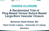CHOICE-CLOSURE: A Randomized Trial of Plug-Based Versus Suture-Based Large-Bore Vascular Closure