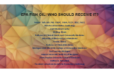 EPA Fish Oil: Who Should Receive It?
