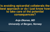 Is avoiding epicardial collaterals the best approach or do I just know how to take care of the potential consequences?