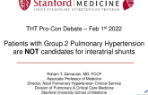 PRO - Patients with Group 2 Pulmonary Hypertension are not candidates for interatrial shunts!