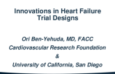 Innovation in Heart Failure Trial Designs