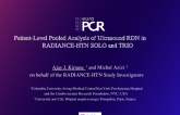 Patient-Level Pooled Analysis of Ultrasound RDN in RADIANCE-HTN SOLO and TRIO