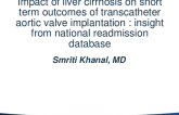 Impact of liver cirrhosis on short term outcomes of transcatheter aortic valve implantation:insight from national readmission database