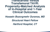 Transcarotid Versus Transfemoral TAVR: Propensity-Matched Analysis of In-Hospital and 1-Year Clinical Outcomes