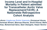 Association of Household Income Level and In-Hospital Mortality in Patients admitted for Transcatheter Aortic Valve Replacement: A Nationwide Retrospective Cohort Analysis