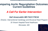 Pushing the threshold: comparing aortic regurgitation outcomes to current guidelines and the possible need for earlier intervention