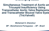 Simultaneous Treatment of Aortic and Tricuspid Insufficiency Using Transcatheter Aortic Valve Replacement and Transcatheter Bicaval Valve System (TricValve®)