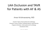 LAAO for Atrial Fibrillation After TAVR: The Other Elephant In The Room