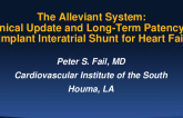 The Alleviant No-Implant Interatrial Shunt for HF: The ALLEVIATE HF1 Trial Results