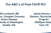 The ABCs of PCI Post TAVR