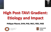 High Post-TAVR Gradient: Etiology and Outcomes