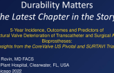 Durability Matters:  Results of the High Risk-SURTAVI 5 year outcomes.
