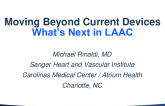 Moving Beyond Current Devices:  What's Next in LAAC?