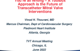 You’re All Wrong: A Toolbox Approach Is the Future of Transcatheter Mitral Intervention!