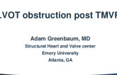LVOT obstruction post TMVR