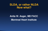 SLDA, or Rather NLDA Now what?