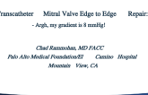 Transcatheter Mitral Valve Edge to Edge Repair: Argh, my gradient is 8 mmHg!