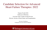 Candidate Selection for Advanced Heart Failure Therapies: 2022