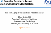 Useof Imaging in Calcifiedand Fibrotic Lesions